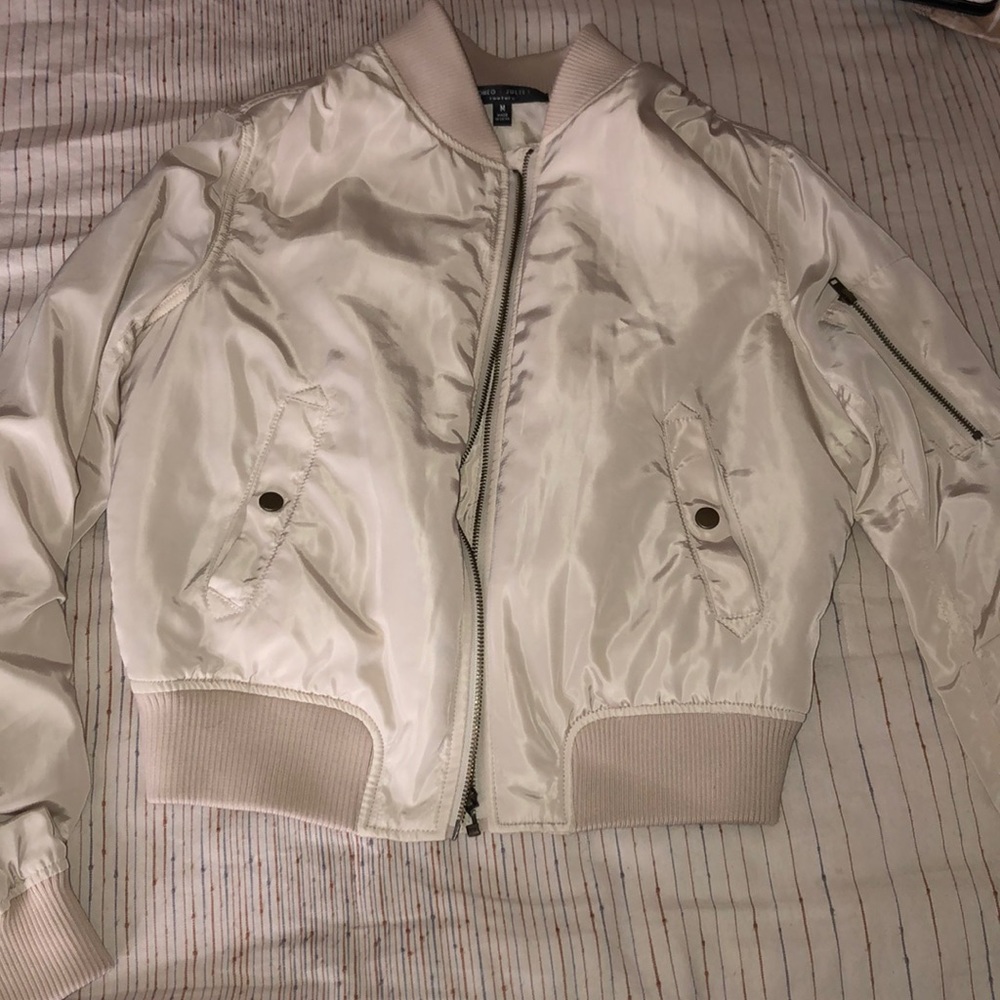 Nude colored Bomber jacket